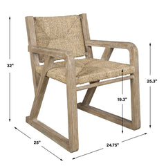 Chatham Woodtone Seagrass Dining Chair - Ornate Home