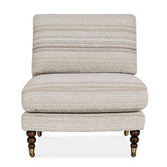Chatsworth White Modern Slipper Chair - Ornate Home
