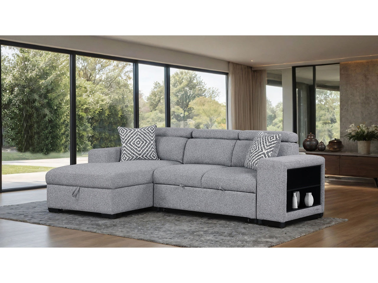 Chatteris Gray Left-Chaise Sectional - Ornate Home
