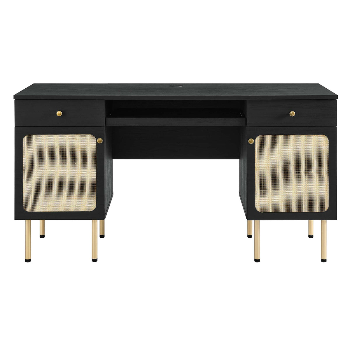 Chaucer Black Office Desk - Ornate Home