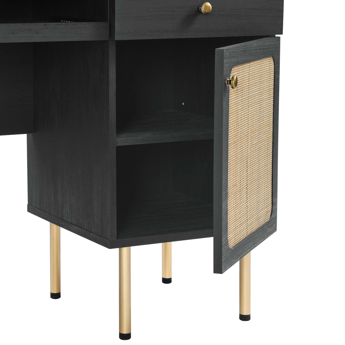 Chaucer Black Office Desk - Ornate Home