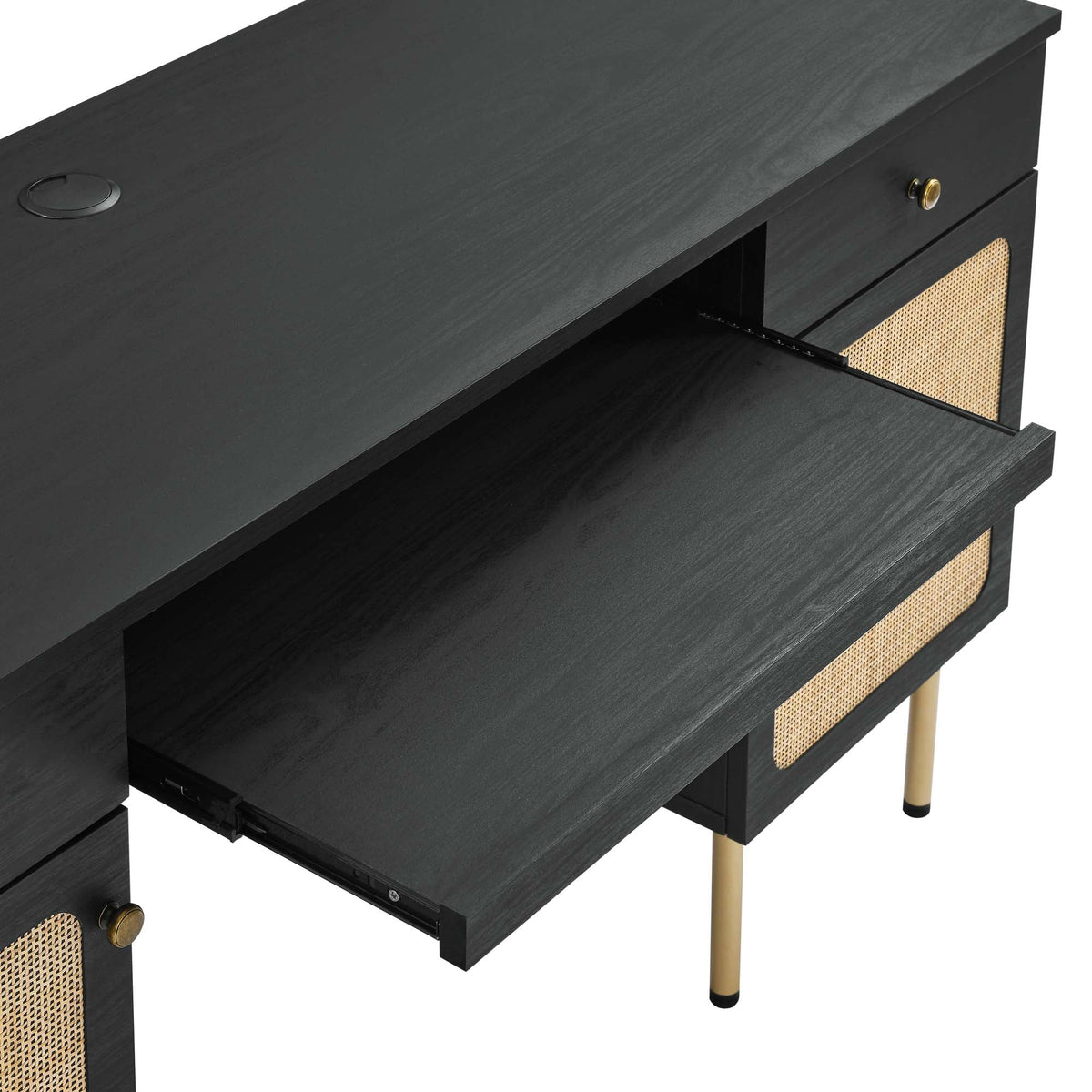 Chaucer Black Office Desk - Ornate Home