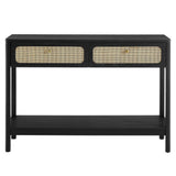 Chaucer Black Wood Entryway Console Table - Ornate Home