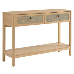 Chaucer Oak Wood Entryway Console Table - Ornate Home