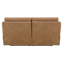 Chavis Brown Power Motion Loveseat w/USB & Power Headrest - Ornate Home