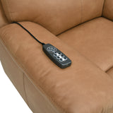 Chavis Brown Power Motion Recliner w/USB & Power Headrest - Ornate Home