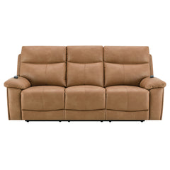Chavis Brown Power Motion Sofa w/USB & Power Headrest - Ornate Home