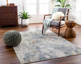 Chaya Textured Abstract Rug with Fringes - Ornate Home