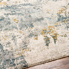 Chaya Textured Abstract Rug with Fringes - Ornate Home