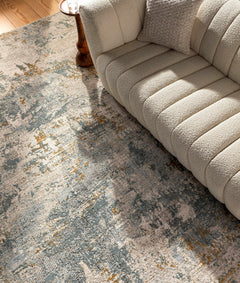 Chaya Textured Abstract Rug with Fringes - Ornate Home