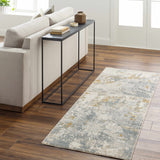 Chaya Textured Abstract Rug with Fringes - Ornate Home