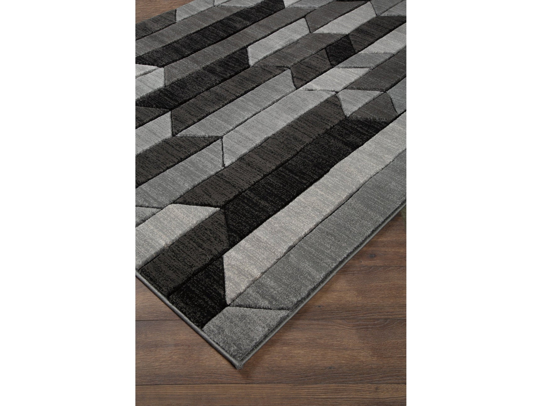 Chayse Black/Gray 6'6" x 9'6" Rug (Online Special Price) - Ornate Home