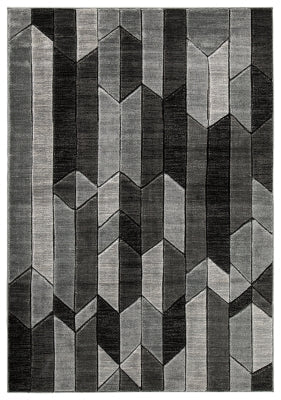 Chayse Black/Gray 6'6" x 9'6" Rug (Online Special Price) - Ornate Home