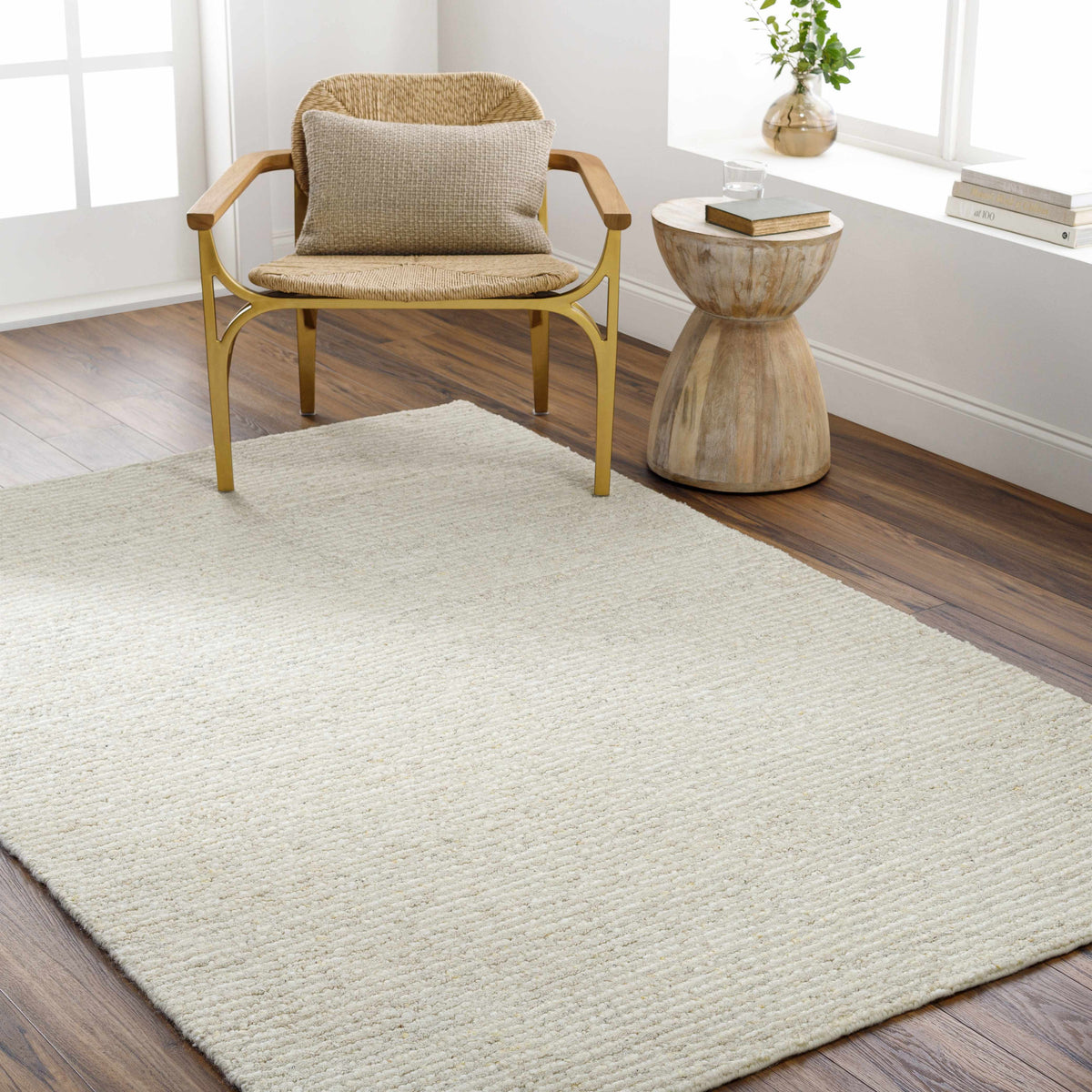 Chaz Cream Wool Rug - Clearance - Ornate Home