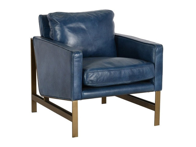Chazzie Blue Club Chair - Ornate Home