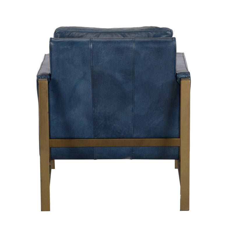 Chazzie Blue Club Chair - Ornate Home