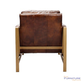 Chazzie Brown Arm Chair - Ornate Home