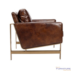 Chazzie Brown Arm Chair - Ornate Home