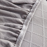 Checkered Jacquard Polar Fleece Stretch Sofa Cover, Non Slip Furniture Protector, Couch Seat Cushion Covers - Ornate Home