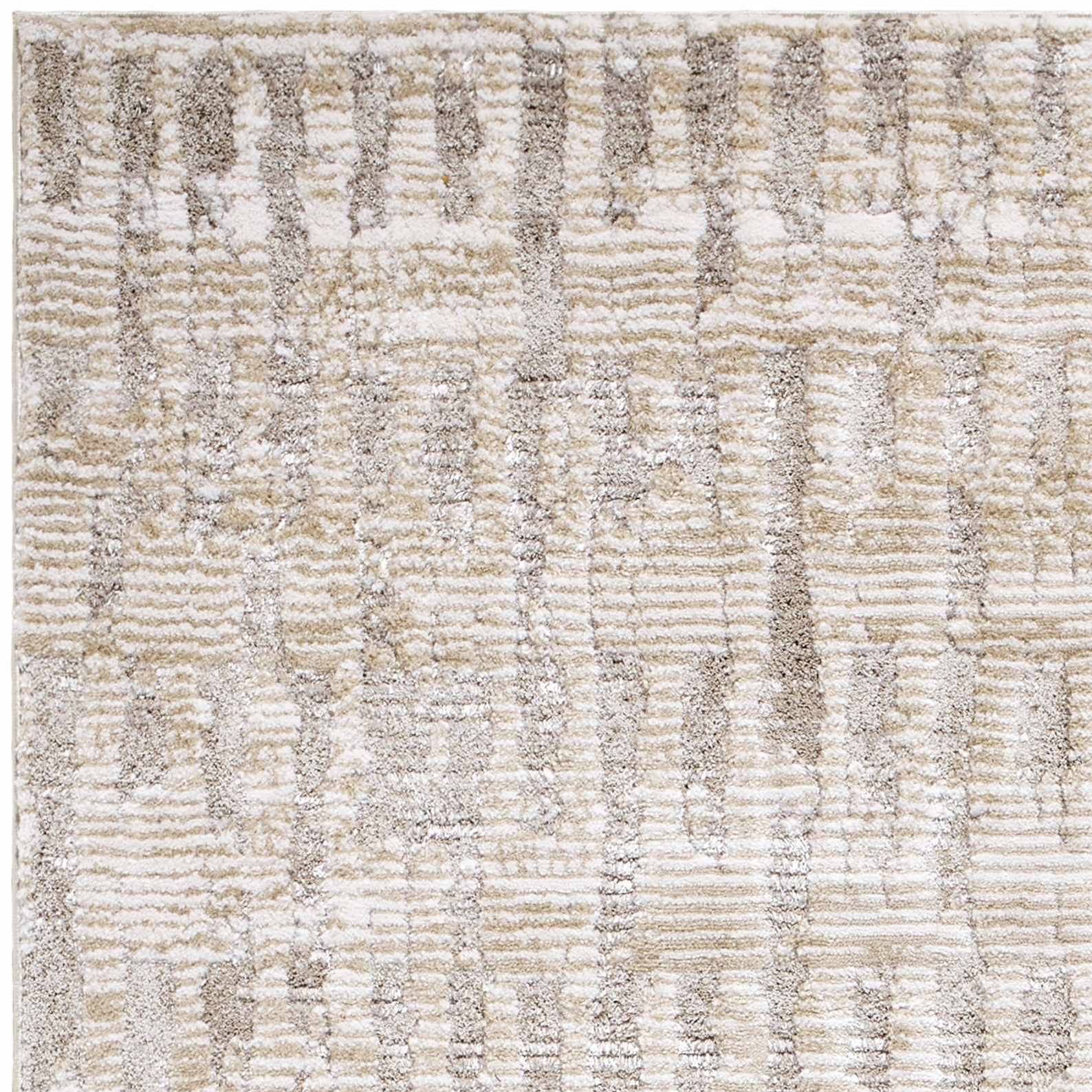 Chelle Beige Shag Area Rug - Clearance - Ornate Home