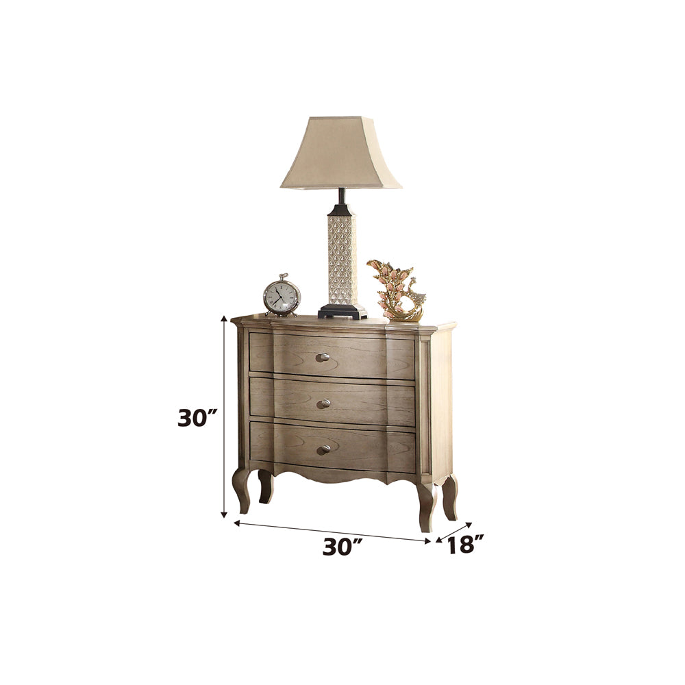 Chelmsford Antique Taupe Nightstand - Ornate Home