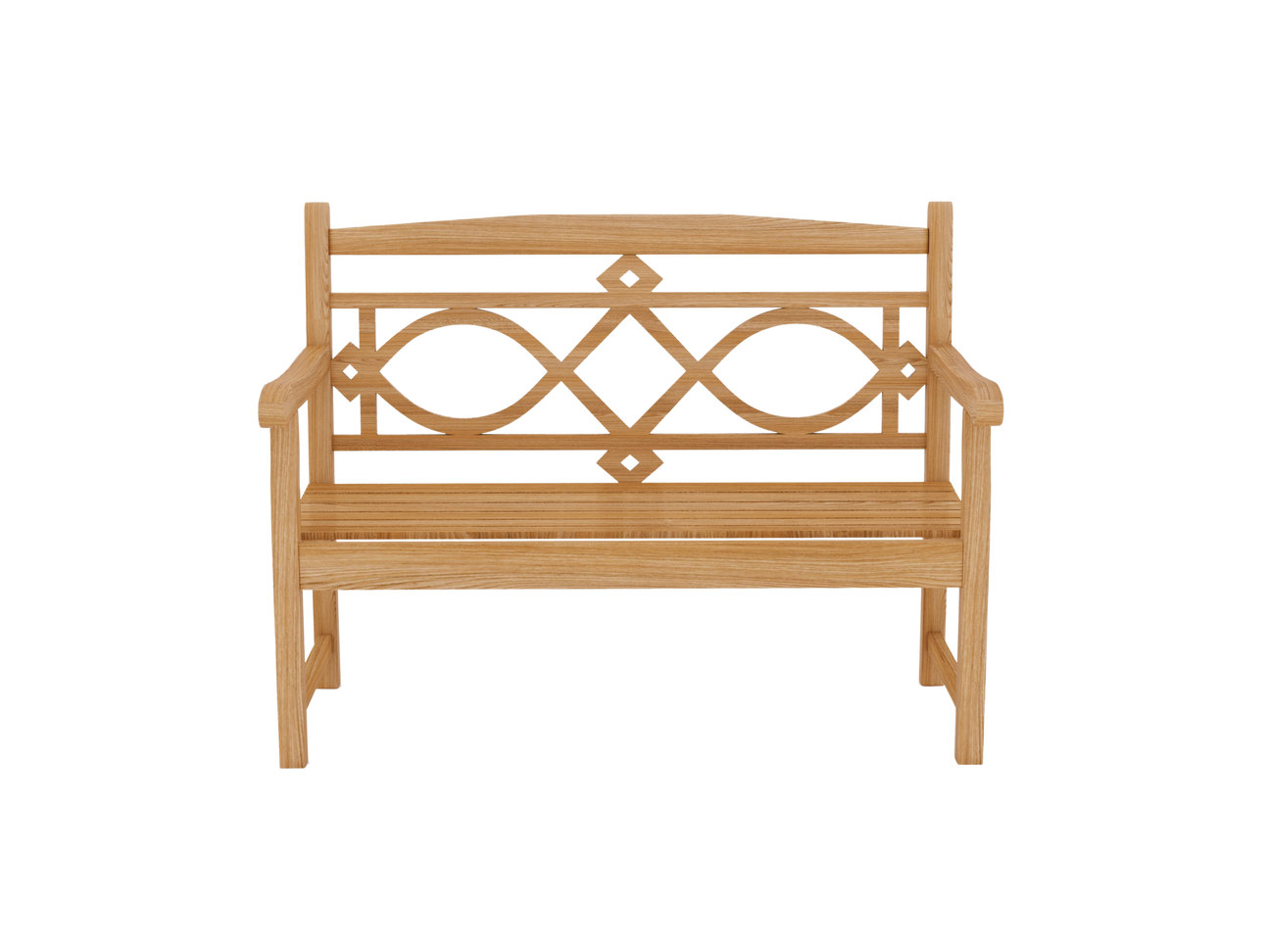Chelsea 2-Person Teak Outdoor Bench - Ornate Home