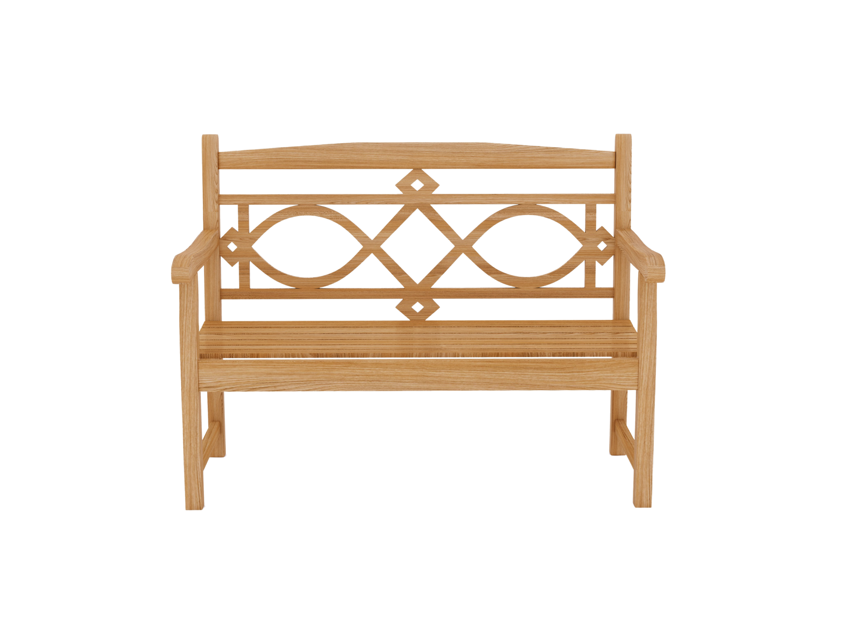 Chelsea 2-Person Teak Outdoor Bench - Ornate Home