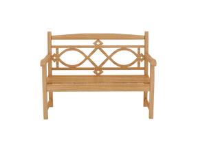 Chelsea 2-Person Teak Outdoor Bench - Ornate Home