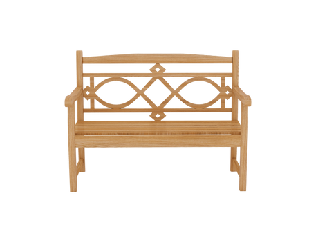 Chelsea 2-Person Teak Outdoor Bench - Ornate Home