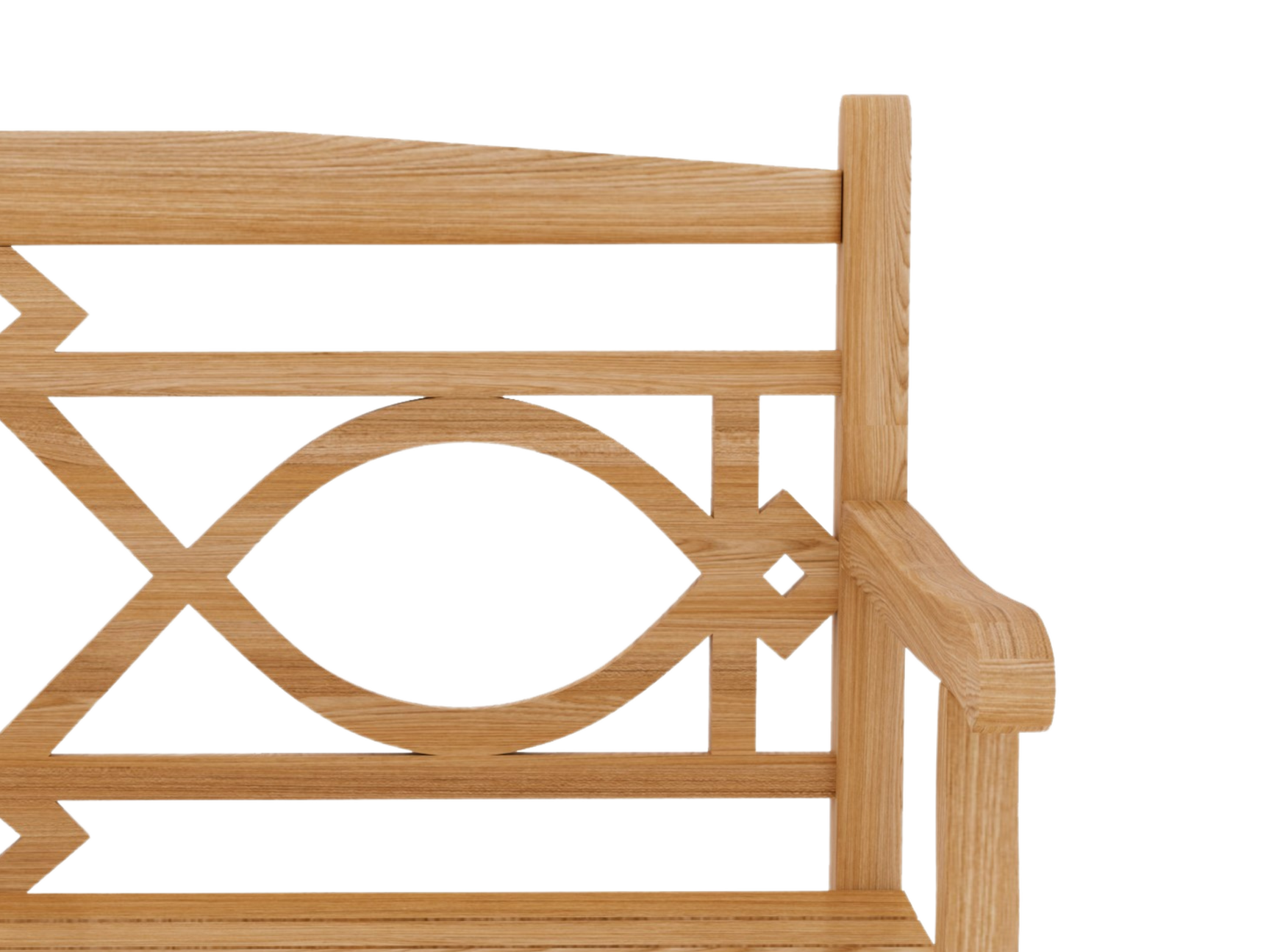 Chelsea 2-Person Teak Outdoor Bench - Ornate Home