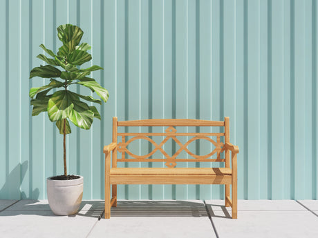 Chelsea 2-Person Teak Outdoor Bench - Ornate Home