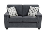 Chelsea Dark Gray Loveseat - Ornate Home