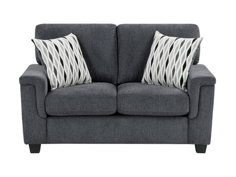 Chelsea Dark Gray Loveseat - Ornate Home