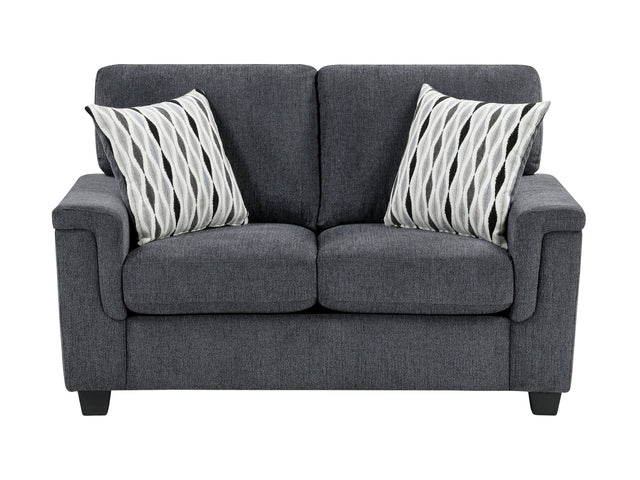 Chelsea Dark Gray Loveseat - Ornate Home