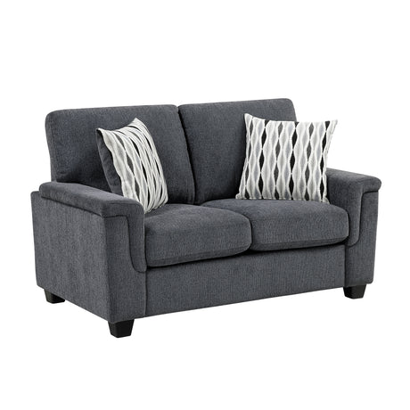 Chelsea Dark Gray Loveseat - Ornate Home