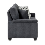 Chelsea Dark Gray Loveseat - Ornate Home