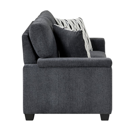 Chelsea Dark Gray Loveseat - Ornate Home