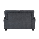 Chelsea Dark Gray Loveseat - Ornate Home