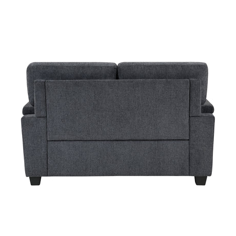 Chelsea Dark Gray Loveseat - Ornate Home