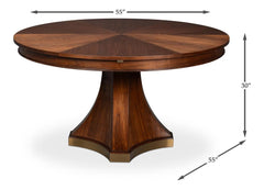 Chelsea Jupe Brown Dining Table - Ornate Home