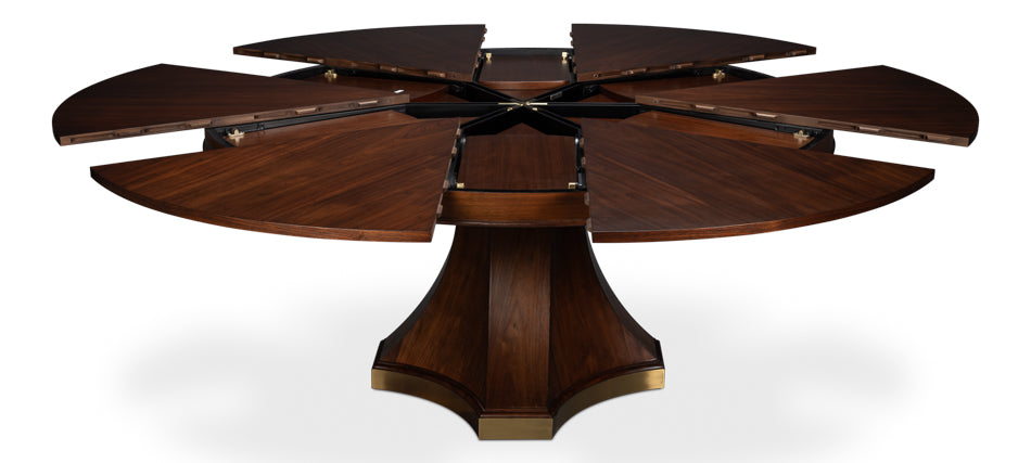 Chelsea Jupe Dark Walnut Large Dining Table - Ornate Home