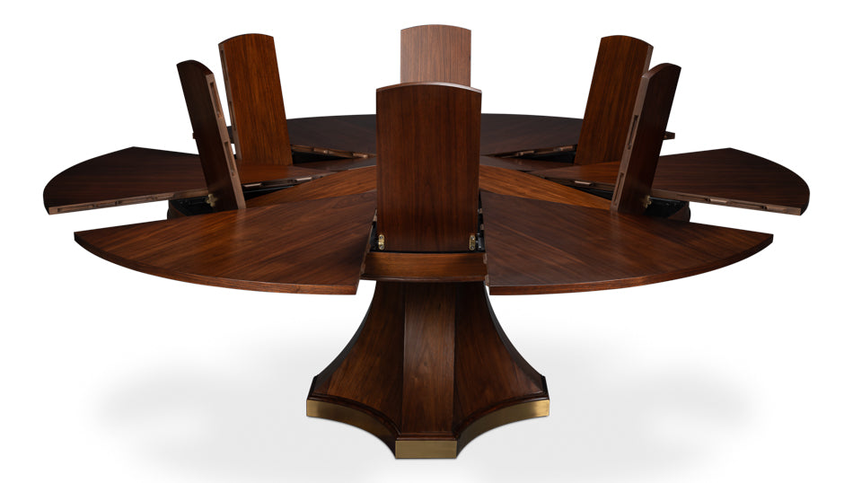 Chelsea Jupe Dark Walnut Large Dining Table - Ornate Home