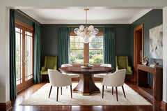 Chelsea Jupe Dark Walnut Large Dining Table - Ornate Home