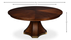 Chelsea Jupe Dark Walnut Large Dining Table - Ornate Home