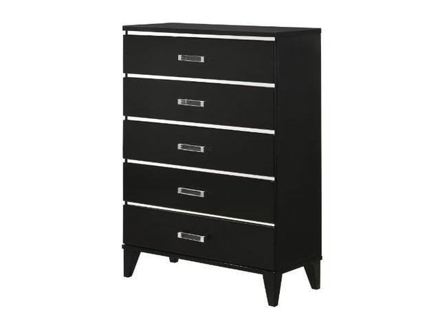 Chelsie Black Chest - Ornate Home
