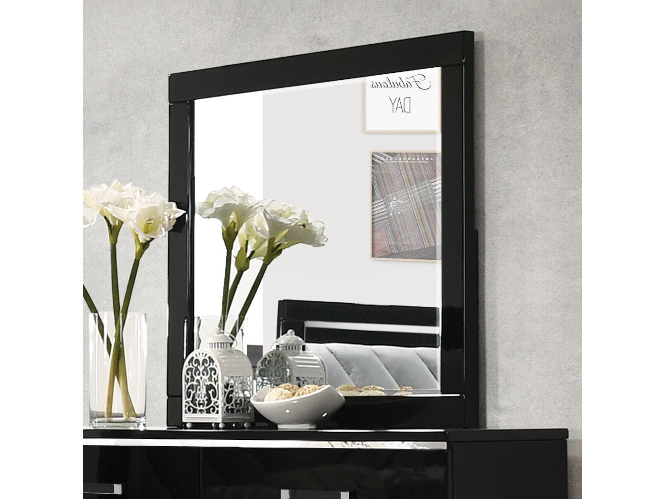 Chelsie Black Mirror - Ornate Home