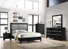 Chelsie Black Nightstand - Ornate Home