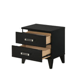 Chelsie Black Nightstand - Ornate Home