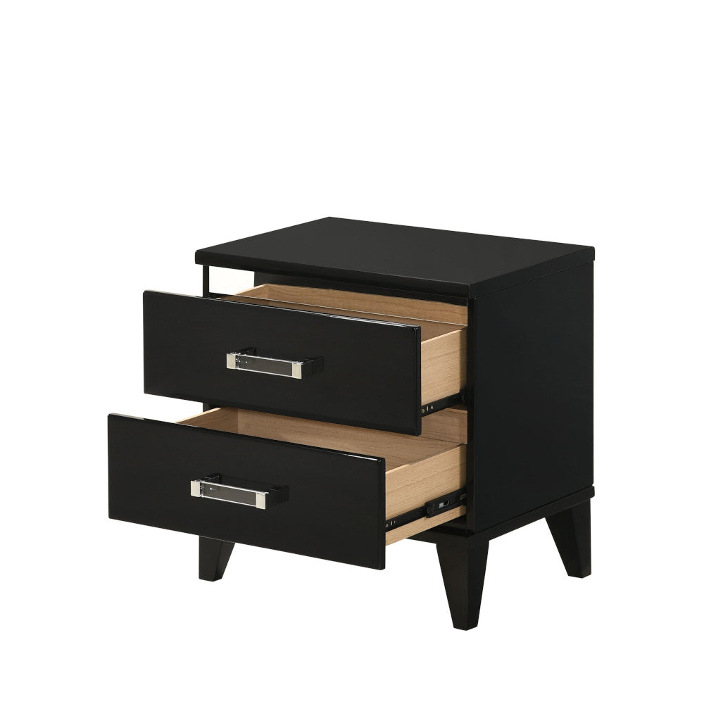 Chelsie Black Nightstand - Ornate Home
