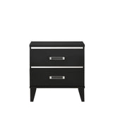 Chelsie Black Nightstand - Ornate Home